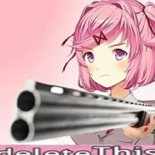 😠 emoji Doki doki Telegram sticker 1 of 81