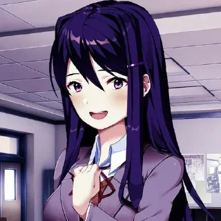 💜 emoji Doki doki~ Telegram sticker 8 of 13