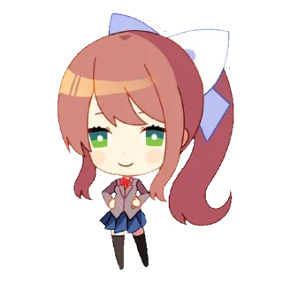 🙂 emoji Doki doki Telegram sticker 19 of 81