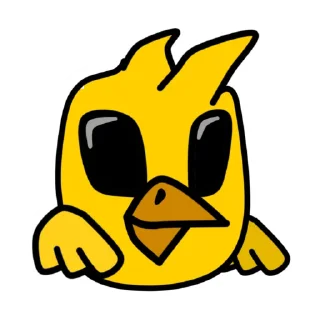 Sticker from Цыпленок (радостные лица)