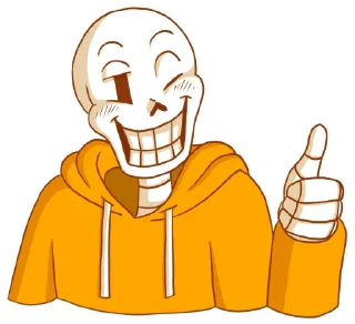 👍 emoji Underswap Papyrus Telegram sticker 9 of 20
