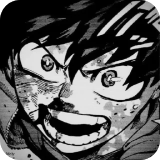 😠 emoji Deku Telegram sticker 10 of 120