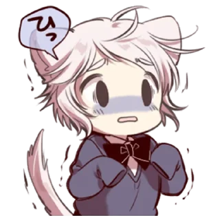 ❤️ emoji cat boy @anime_stickerr Telegram sticker 6 of 26