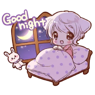❤️ emoji cat boy @anime_stickerr Telegram sticker 11 of 26