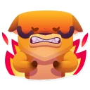 😡 emoji Moka the Dog Telegram sticker 23 of 41