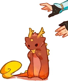 🤔 emoji Малыш Моракс Telegram sticker 7 of 108
