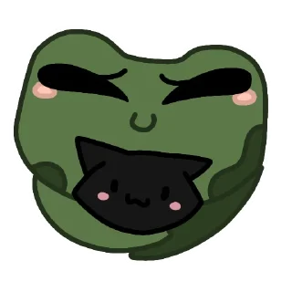 🖤 emoji Эмоциональный Квак Telegram sticker 7 of 32