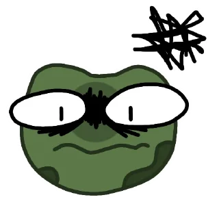 🤯 emoji Эмоциональный Квак Telegram sticker 13 of 32