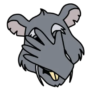 🤦‍♂️ emoji Rat @durakrats Telegram sticker 24 of 25