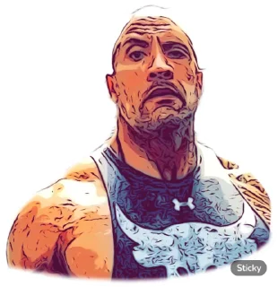 Sticker from The Rock