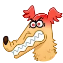 😡 emoji Borzoi Telegram sticker 20 of 38