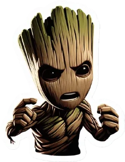 😡 emoji Groot :: @antonovsashka Telegram sticker 16 of 34