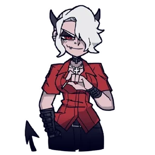 😏 emoji Helltaker (@dasein0) Telegram sticker 14 of 116