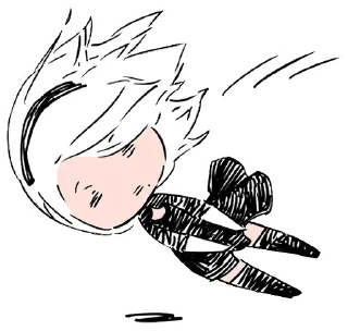 😵‍💫 emoji милашка 2B (@dasein0) Telegram sticker 5 of 16