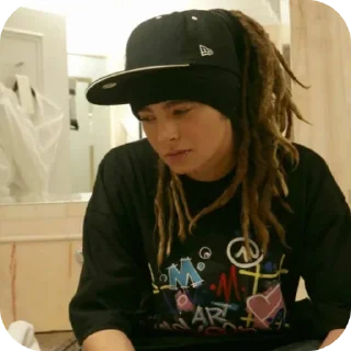😞 emoji Tom Kaulitz😍 Telegram sticker 9 of 80