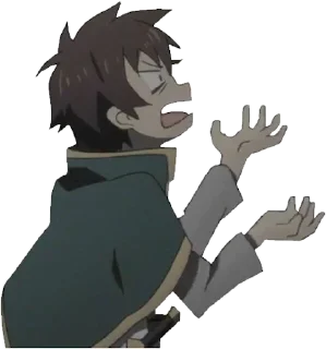 😑 emoji Kazuma Telegram sticker 21 of 34