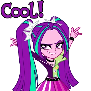 🤟 emoji I'm Aria Blaze (EG) | by @Ha1Gud Telegram sticker 5 of 15