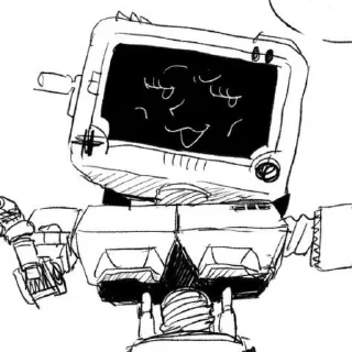 ⚙ emoji « 𝚈𝚘𝚞 𝚍𝚘𝚗𝚎 𝚐𝚊𝚠𝚔𝚒𝚗𝚐? 𝚆𝚎 𝚌𝚊𝚗 𝚜𝚝𝚊𝚛𝚝? 𝙶𝚘𝚘𝚍. » Telegram sticker 3 of 106