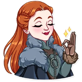 👌 emoji Sansa Stark Telegram sticker 24 of 25