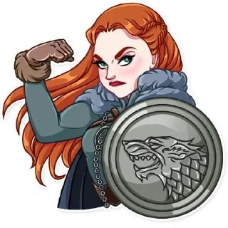 💪 emoji Sansa Stark Telegram sticker 20 of 25
