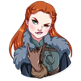 🤟 emoji Sansa Stark Telegram sticker 15 of 25