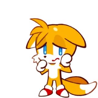 🦊 emoji Sonic and Tails Cookie! Telegram sticker 8 of 8