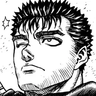 🙂 emoji Berserk Guts @pinterest_to_stickerbot Telegram sticker 15 of 82