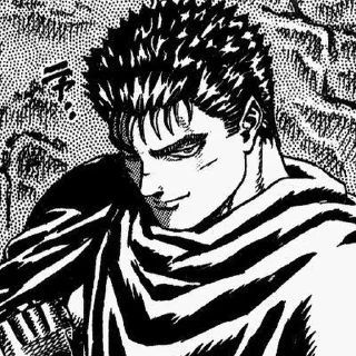 🙂 emoji Berserk Guts @pinterest_to_stickerbot Telegram sticker 12 of 82