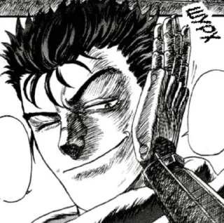 🙂 emoji Berserk Guts @pinterest_to_stickerbot Telegram sticker 4 of 82