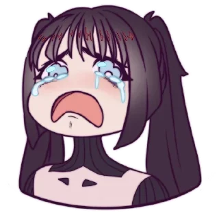 😭 emoji Больше стикеров 👉🏻 @stickertg4 Telegram sticker 20 of 52