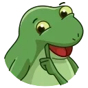 😏 emoji @TgEmodziBot Concerned Froge emoji by itsRibka Telegram sticker 22 of 25