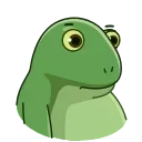 😳 emoji @TgEmodziBot Concerned Froge emoji by itsRibka Telegram sticker 12 of 25