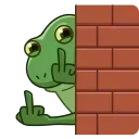 🖕 emoji @TgEmodziBot Concerned Froge emoji by itsRibka Telegram sticker 16 of 25