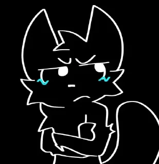 Sticker from Black Silly Cat || :D