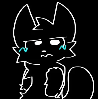 Sticker from Black Silly Cat || :D
