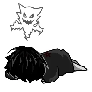 Sticker from uxzpqq Good-for-nothing life