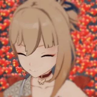 ❤️ emoji yoimiya˙˚ʚ(´◡`)ɞ˚˙ Telegram sticker 16 of 29