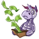 💸 emoji Undead Unicorn Telegram sticker 23 of 25