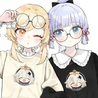 🌸 emoji Аяка & Люмин Telegram sticker 15 of 29