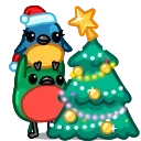 🎄 emoji Robin Telegram sticker 16 of 27