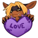 ❤️ emoji Zazush the Dragonkey(wtf) Telegram sticker 6 of 22