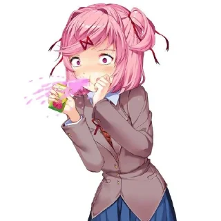 💇 emoji dokidokiliteratureclub — @nightlightoO3 Telegram sticker 7 of 55