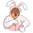 ⌚ emoji Easter Bear Telegram sticker 19 of 31