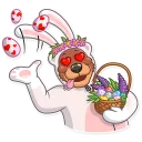 😍 emoji Easter Bear Telegram sticker 9 of 31