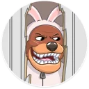 😈 emoji Easter Bear Telegram sticker 8 of 31