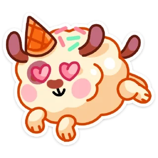 😍 emoji Айс и Крим :: @stickroom Telegram sticker 3 of 48