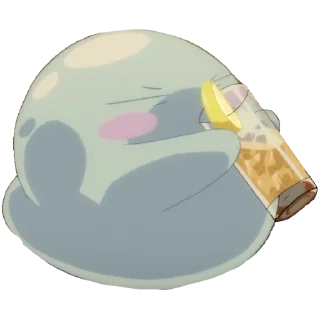 🍺 emoji Римуру слизь ~ @stikers_animeLove Telegram sticker 12 of 50