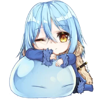 ☺️ emoji Римуру слизь ~ @stikers_animeLove Telegram sticker 24 of 50