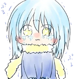 😭 emoji Римуру слизь ~ @stikers_animeLove Telegram sticker 19 of 50