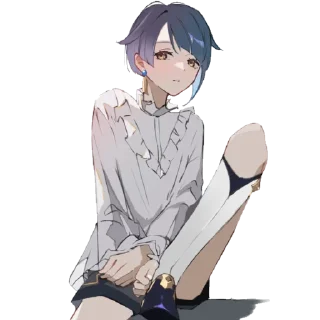 😕 emoji Геншин:3 ~ @stikers_animeLove Telegram sticker 21 of 120